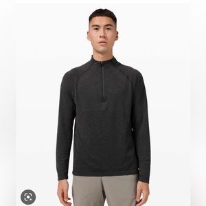 Lululemon Men’s Metal Vent Tech 1/2 Zip 2.0 Deep Coal/Black
